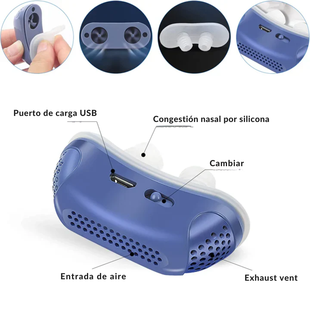 CPAP Portátil para Ronquidos y Apnea del Sueño