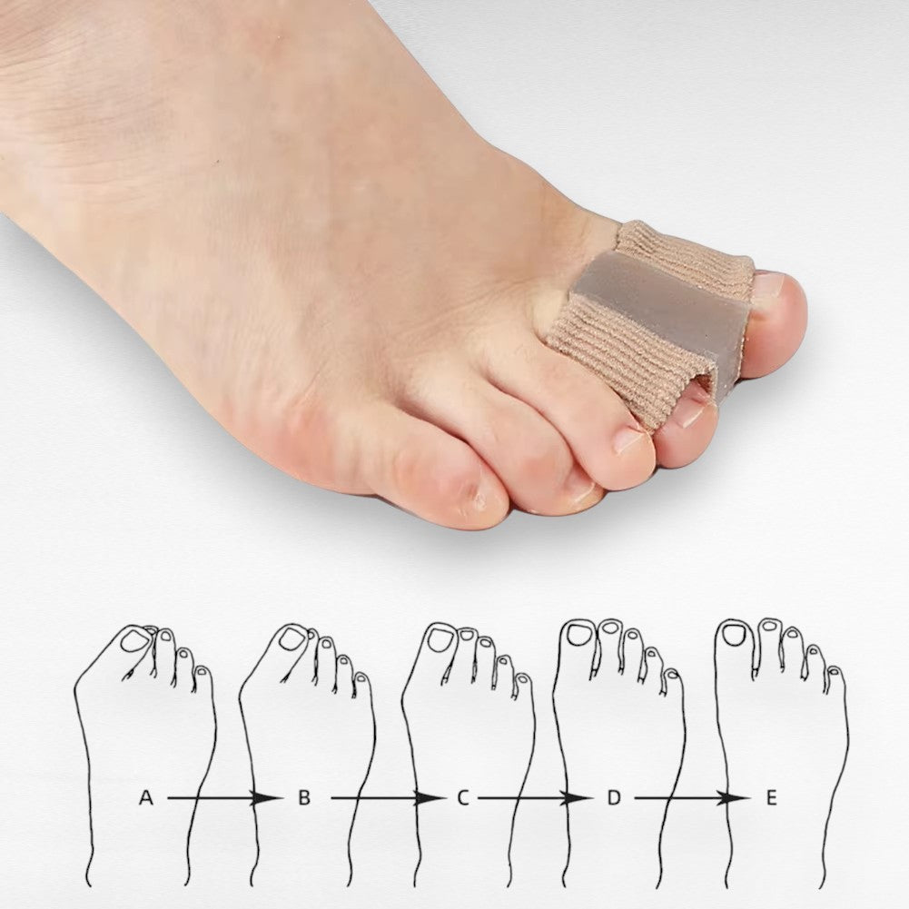 Separador de Dedos de Gel Reutilizable para Hallux Valgus 1 Par