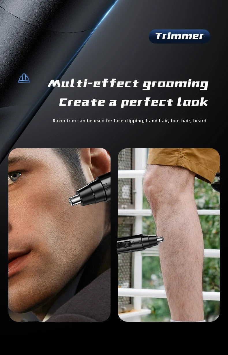 Razor profesional para vello de nariz y orejas sin dolor para hombres y mujeres – Recargable