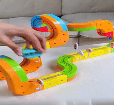 CuboRail DIY – Pista de construcción creativa para niños