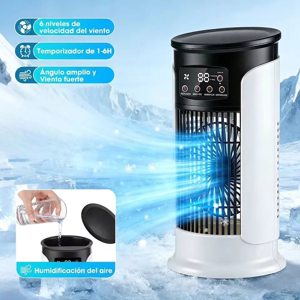 Ventilador torre refrigerador de aire portátil 4 en 1 - vista principal