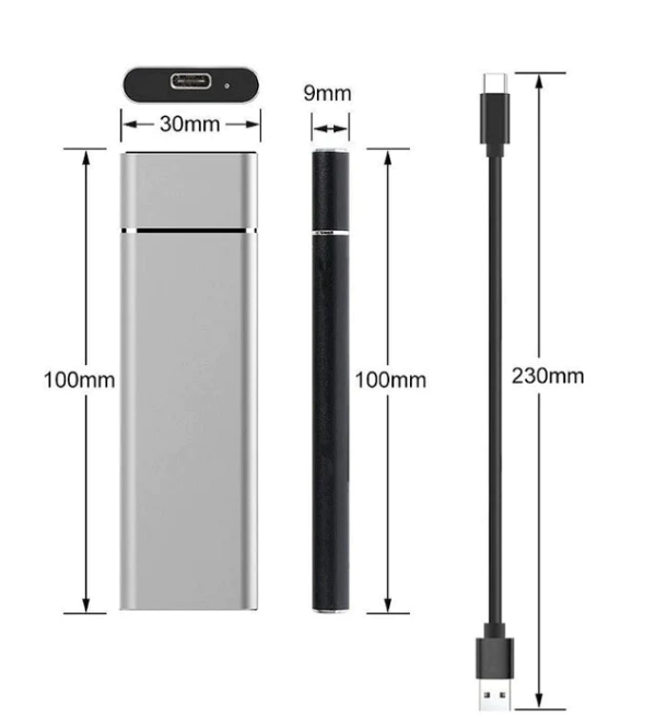 Disco Duro Externo 8TB Portátil, Alta Velocidad