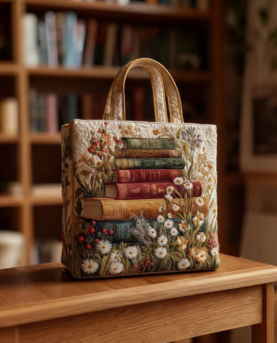 Bolso Tote Artesanal | Motivo Floral en Tonos Pastel