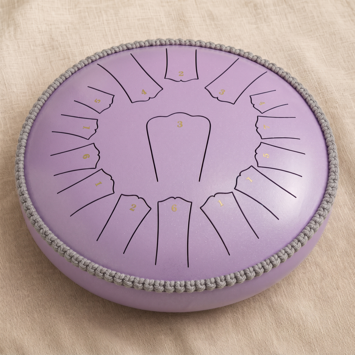 Tambor de Acero Tipo Rain Drum, Escala Pentatónica 432Hz para Meditación