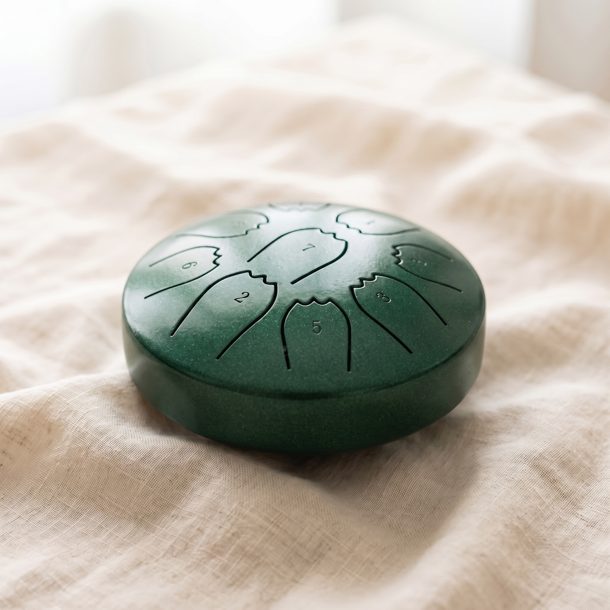 Tambor de Acero Tipo Rain Drum, Escala Pentatónica 432Hz para Meditación