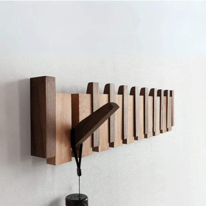 Primo | Perchero de Madera en Forma de Piano | Diseño Elegante | Madera Duradera
