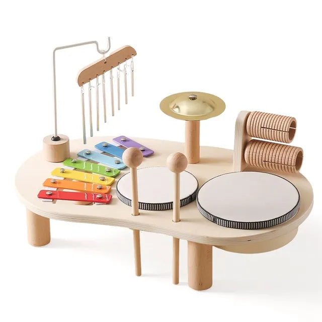 SonajeroWood – Set de instrumentos musicales de madera para bebés