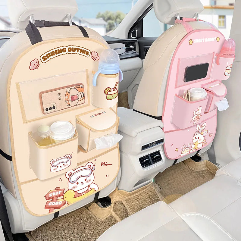 OrganizaViaje – Bolsa organizadora espaciosa para el asiento trasero del coche