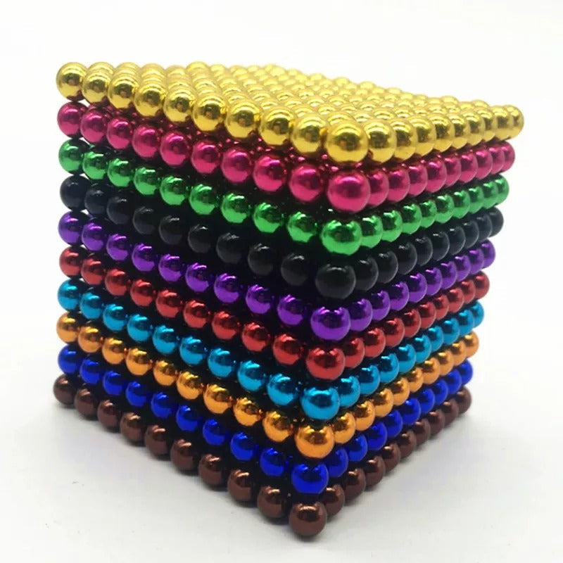 Set van 216 magnetische ballen van 3 of 5 mm voor figuren en constructies