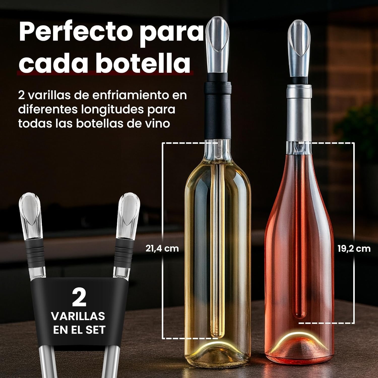 VineChill™ | Enfriador y Aereador de Vino – Temperatura Perfecta Siempre 1+1 GRATIS