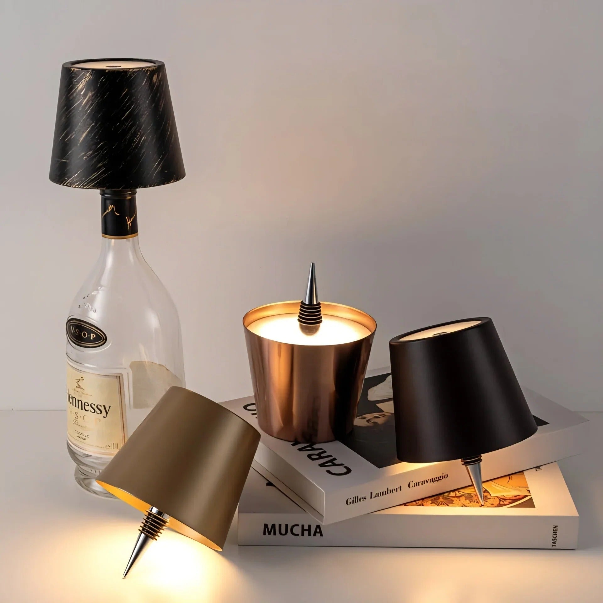 Luminella | Lámpara Decorativa Botellas Recargable sin Cables
