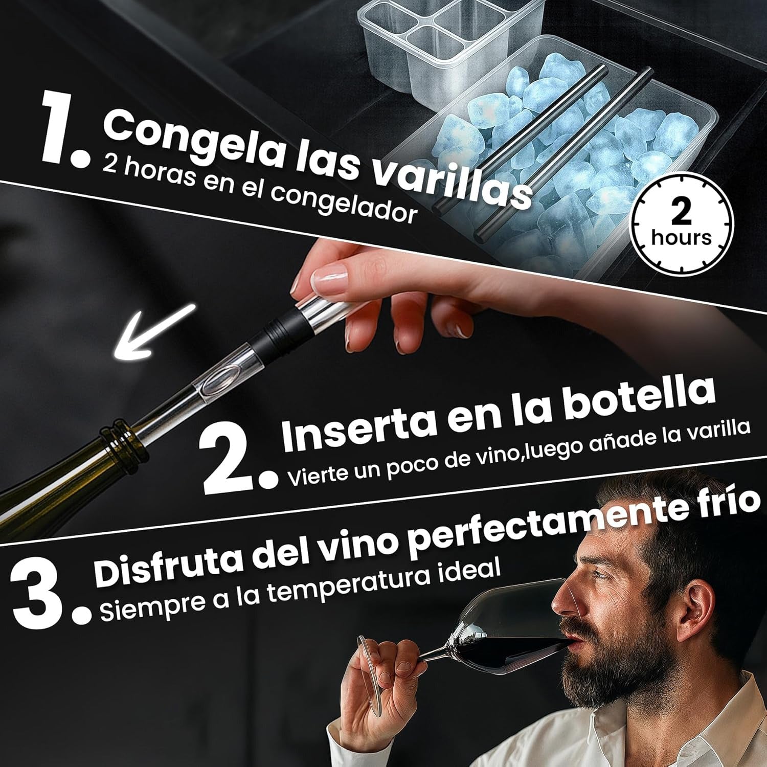 VineChill™ | Enfriador y Aereador de Vino – Temperatura Perfecta Siempre 1+1 GRATIS