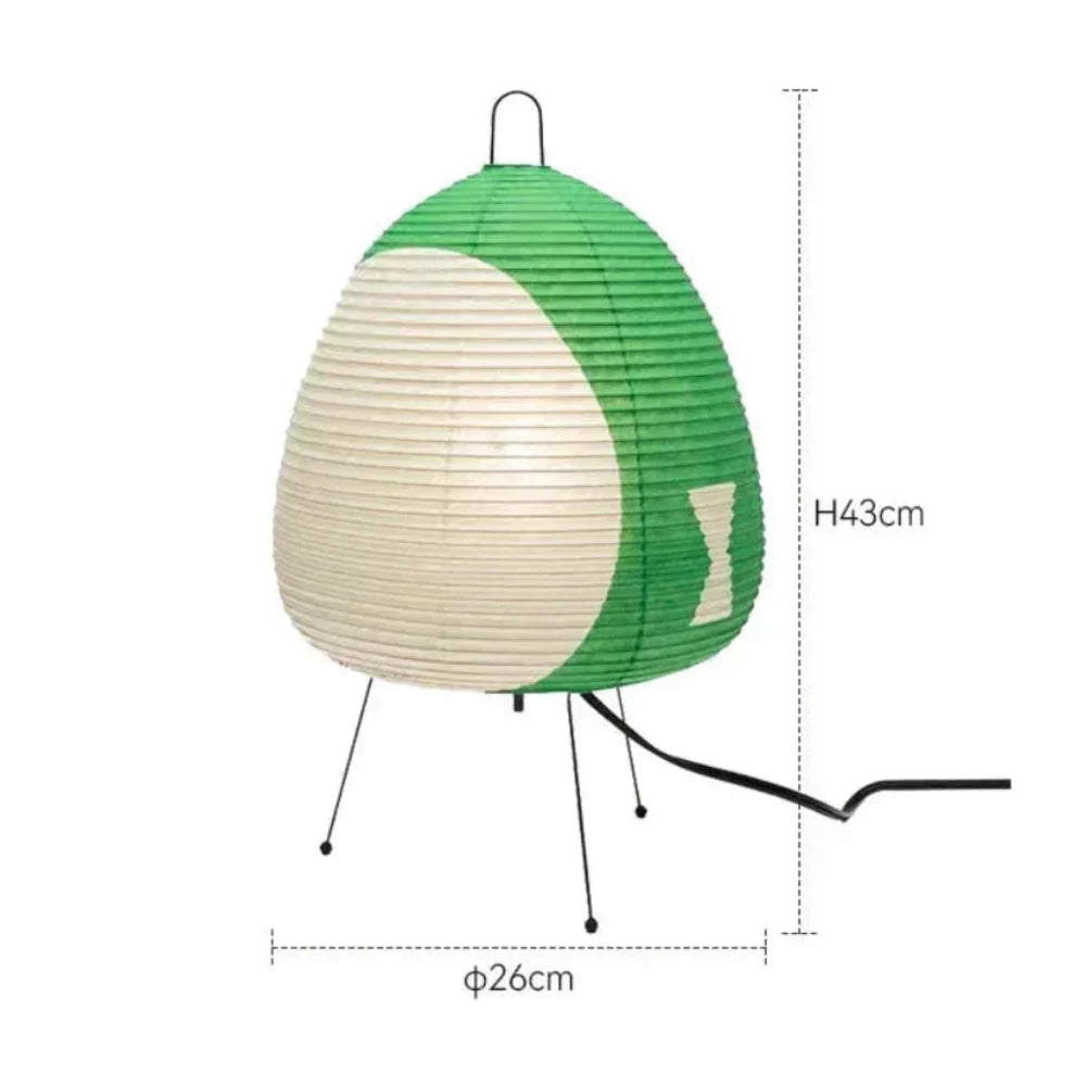 Lámpara de mesa de papel de arroz diseño retro japonés
