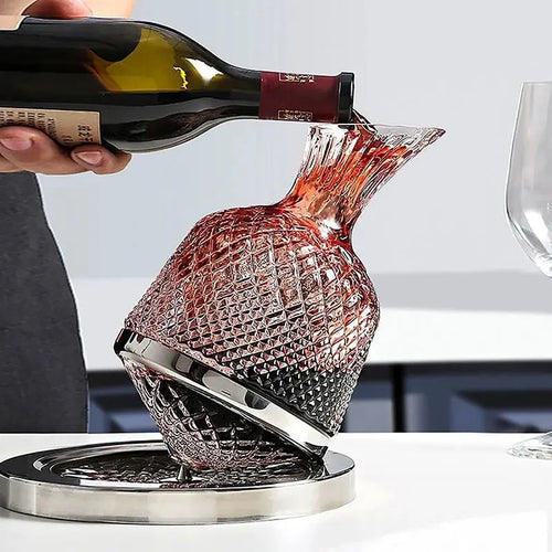 Juego de Decantador y Vaso de Cristal de Lujo 360° - 1500ml