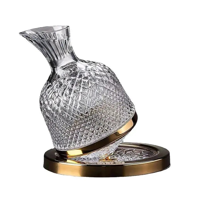 Juego de Decantador y Vaso de Cristal de Lujo 360° - 1500ml