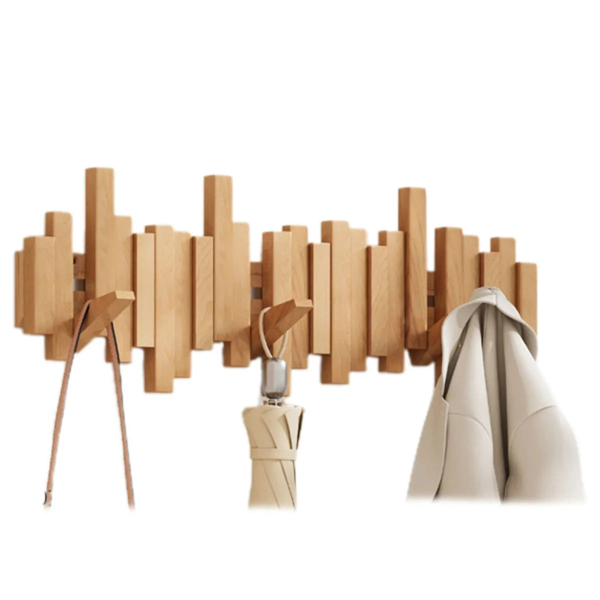 Perchero Estilo Piano - Nogal/Haya - Diseño Elegante