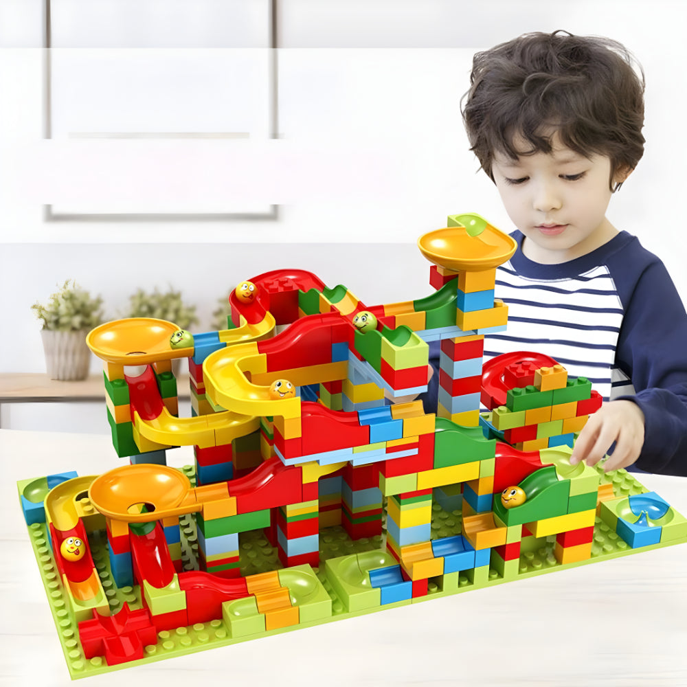 Pista de canicas Juguete de construcción para niños Colorido Plástico