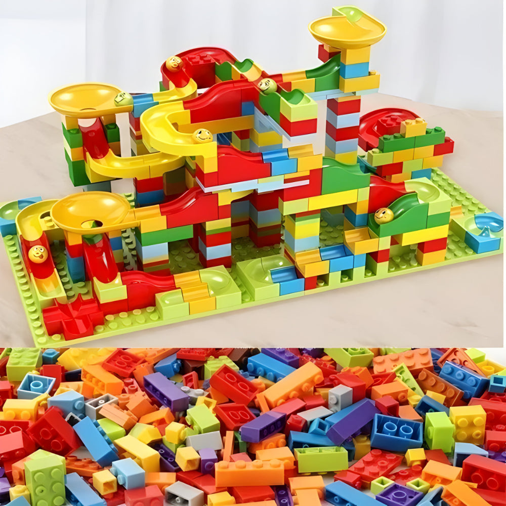 Pista de canicas Juguete de construcción para niños Colorido Plástico