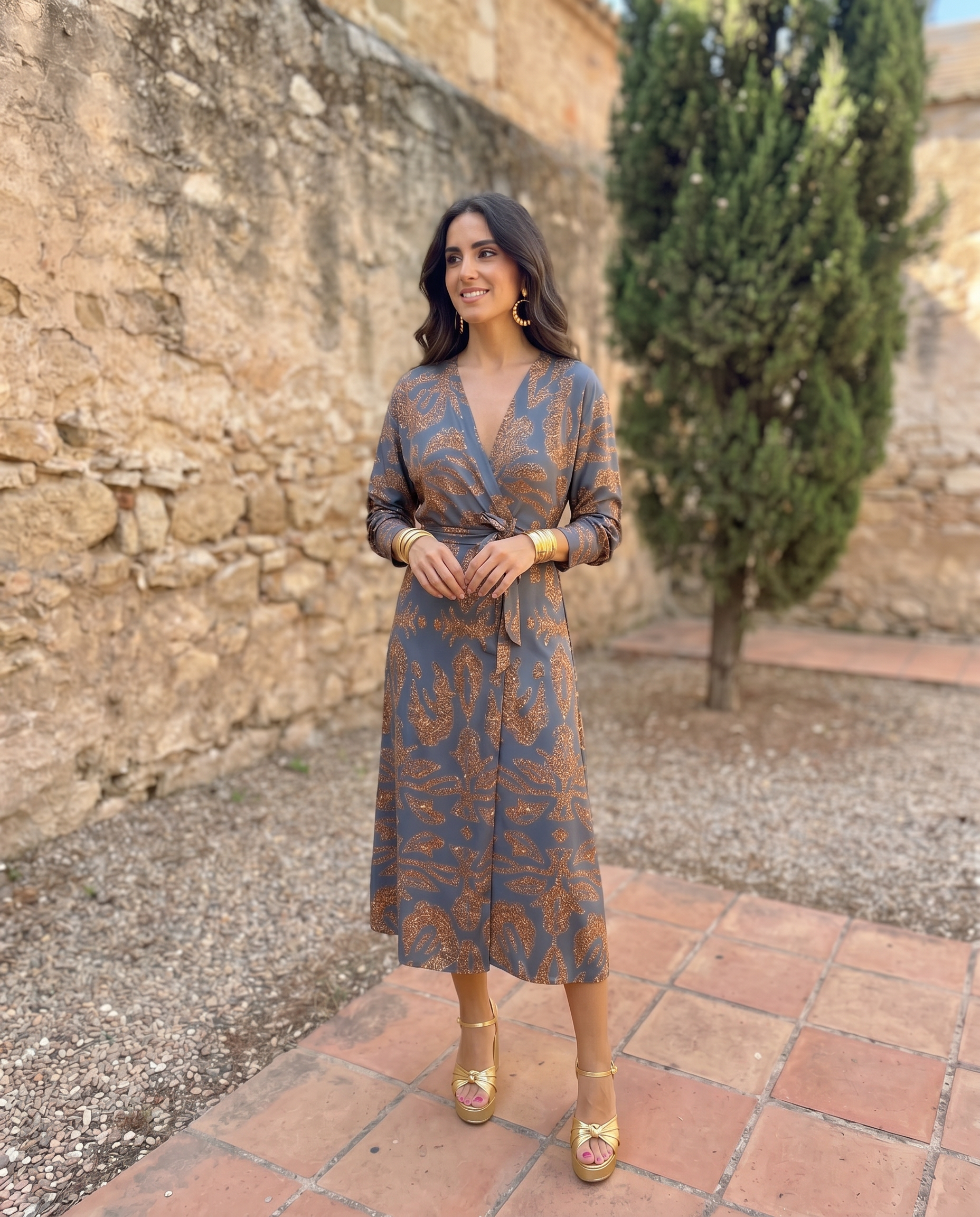 Alma | Vestido Midi Estampado