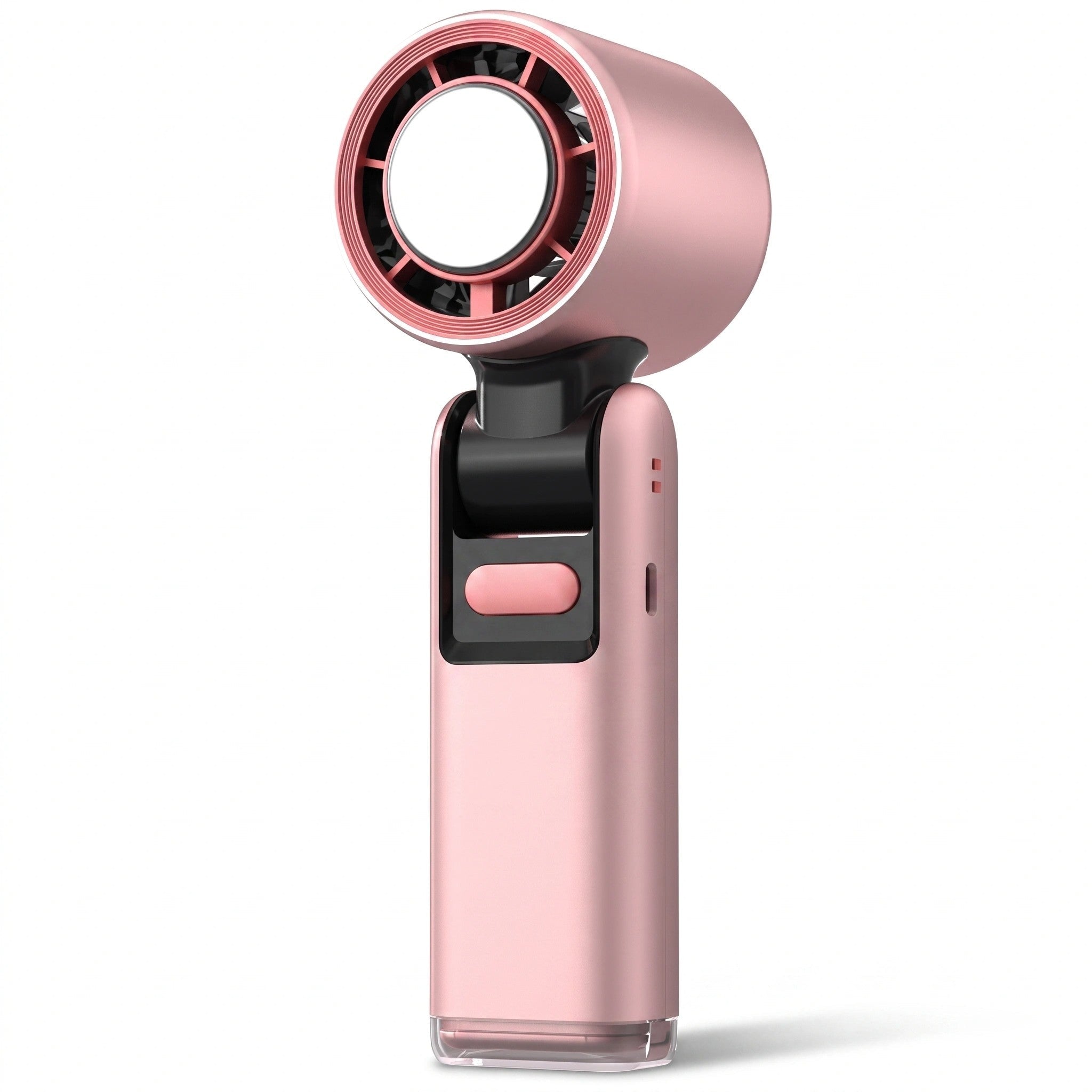 Mini ventilador portátil recargable rosa - compacto y ligero para viajes y oficina