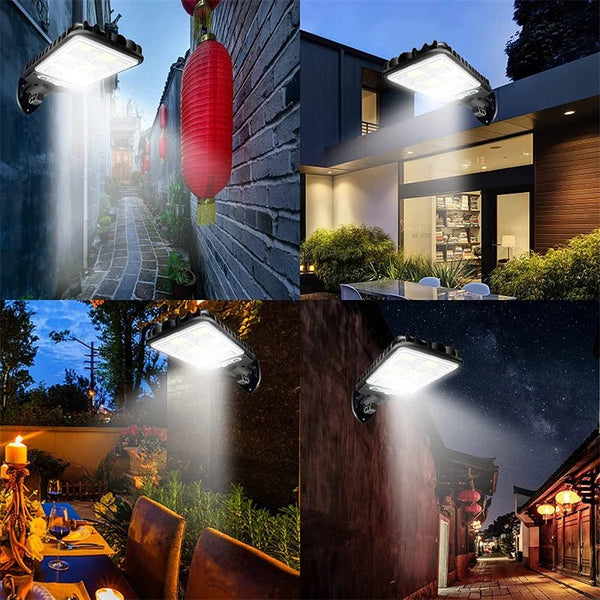 Foco Solar LED con Sensor de Movimiento LED, Impermeable, Exterior,