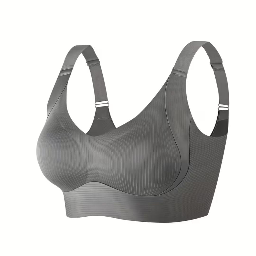 Draadloze sport-bh voor dames van elastisch polyamide, met uitneembare cups