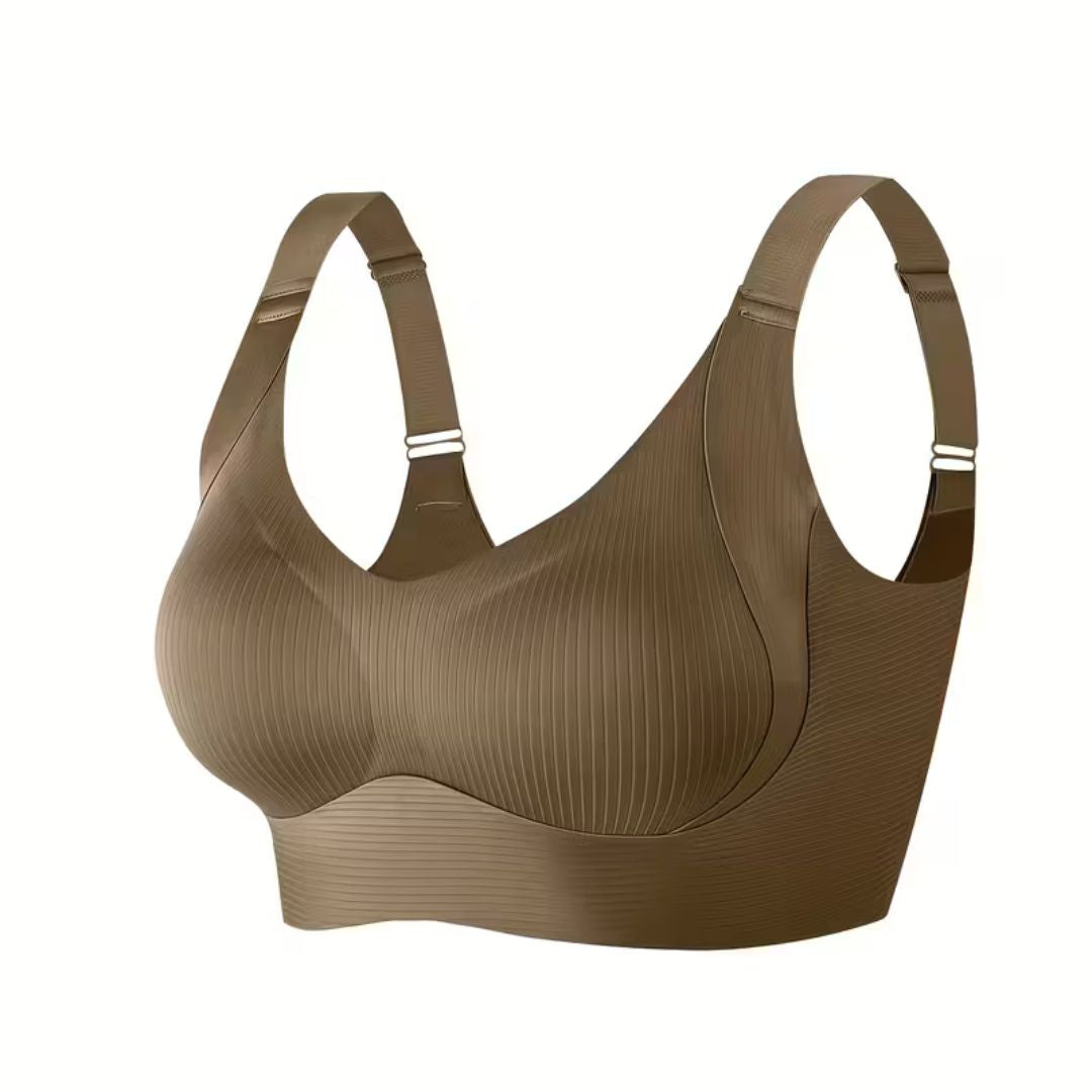 Draadloze sport-bh voor dames van elastisch polyamide, met uitneembare cups
