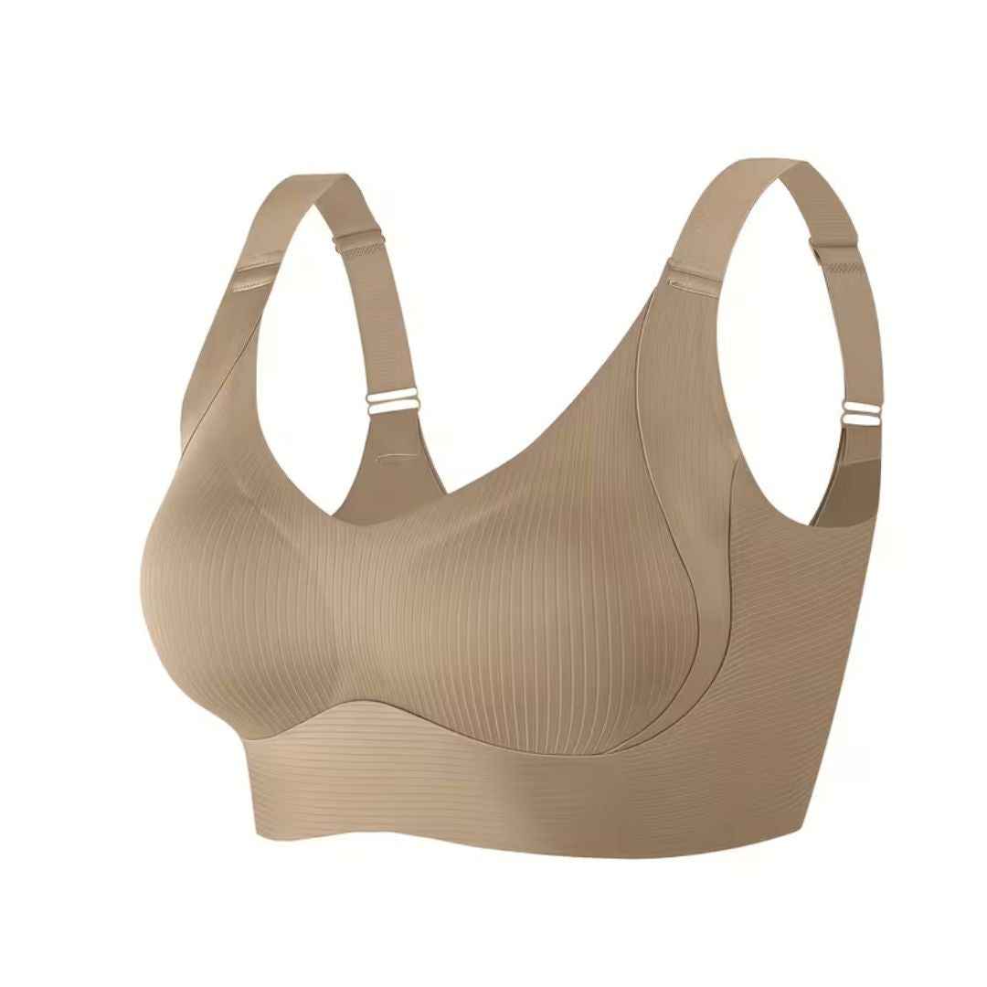 Draadloze sport-bh voor dames van elastisch polyamide, met uitneembare cups