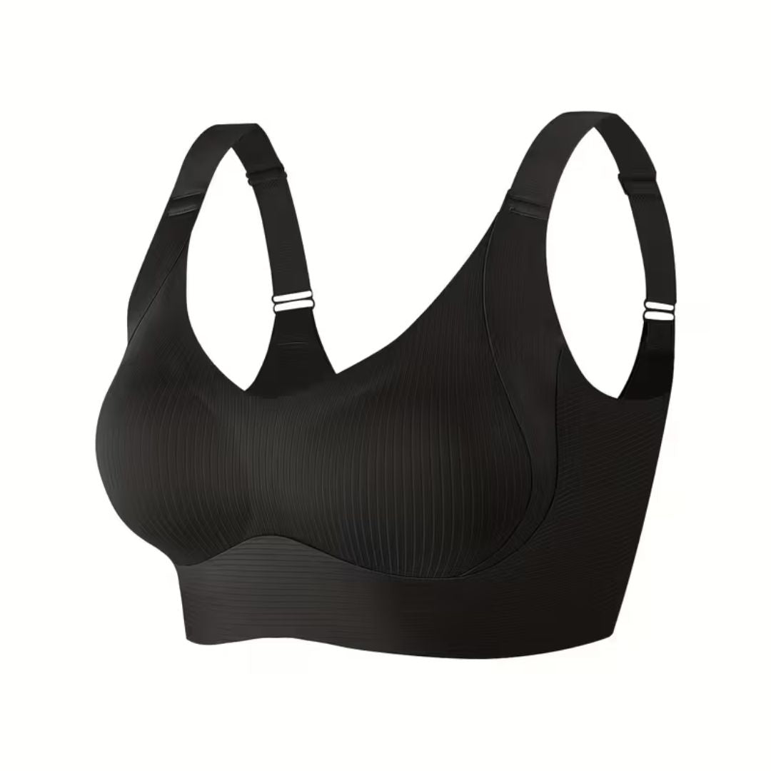 Draadloze sport-bh voor dames van elastisch polyamide, met uitneembare cups