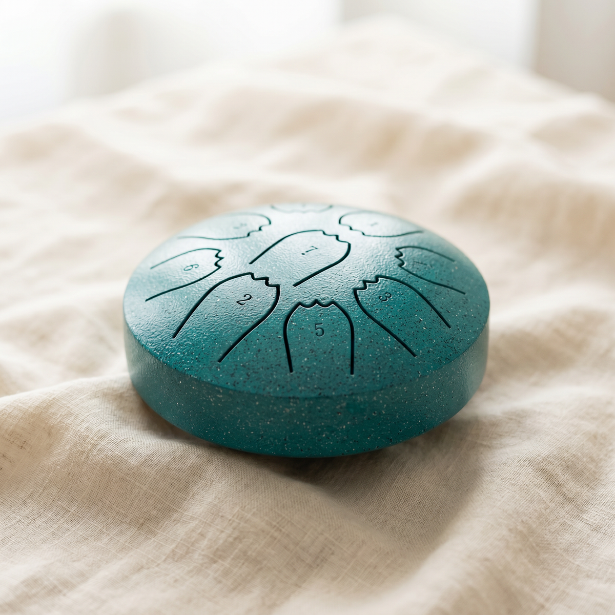 Tambor de Acero Tipo Rain Drum, Escala Pentatónica 432Hz para Meditación