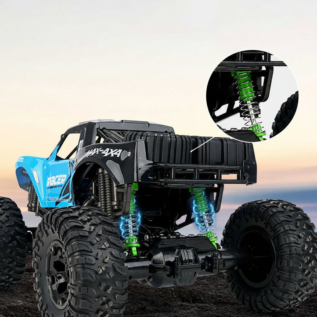 Camión Monstruo RC Anfibio 4x4 con Control Remoto 2.4GHz Todo Terreno