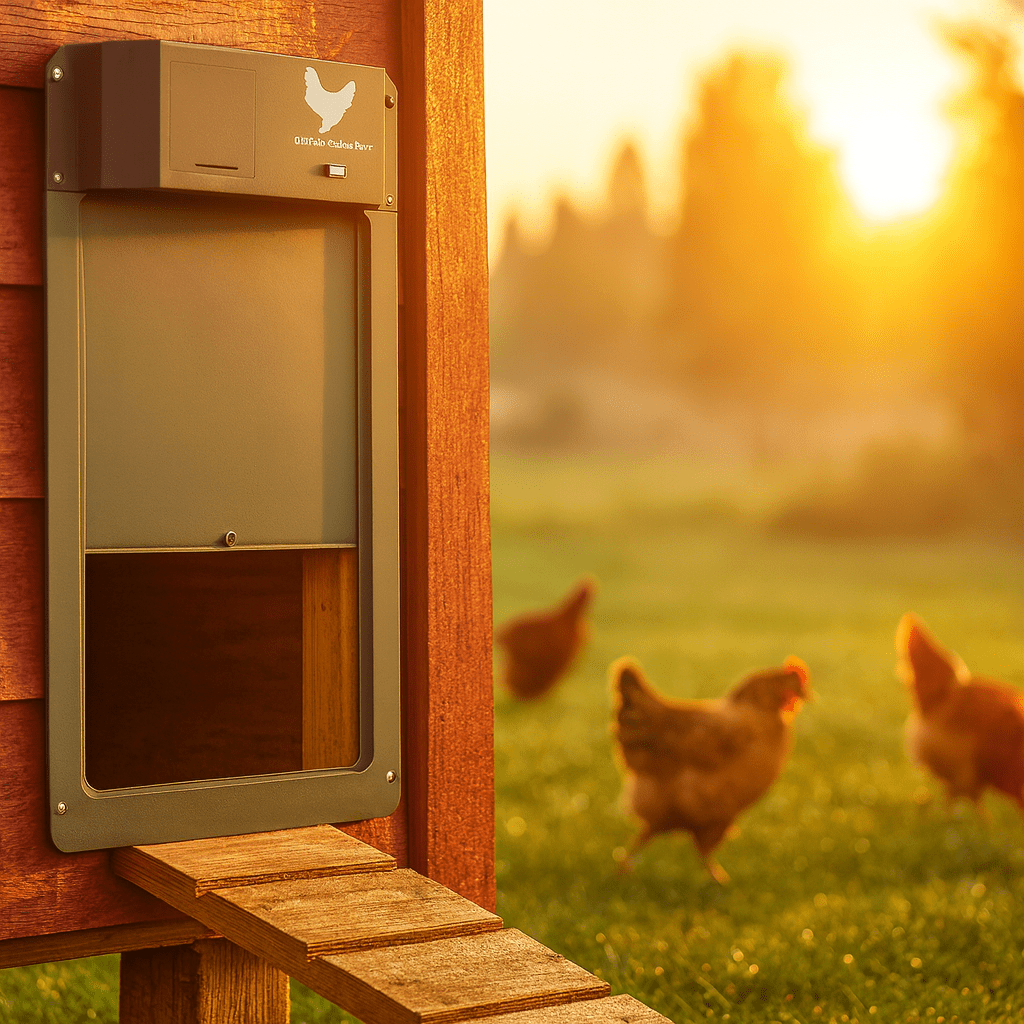 Puerta Automática para Gallinero con Sensor de Luz y 3 Colores