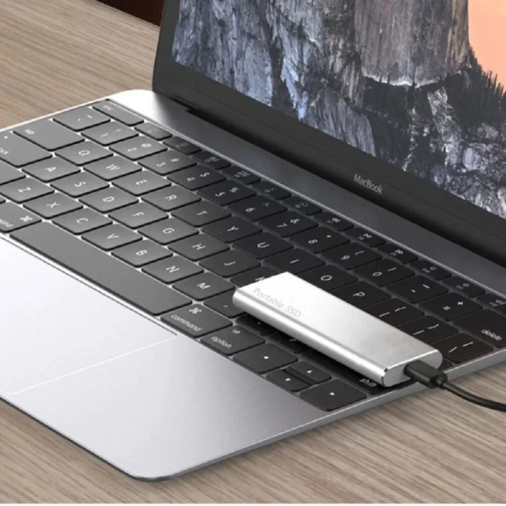 DataSec 4 TB Disco Duro Externo - Almacenamiento Ultra Delgado USB-C