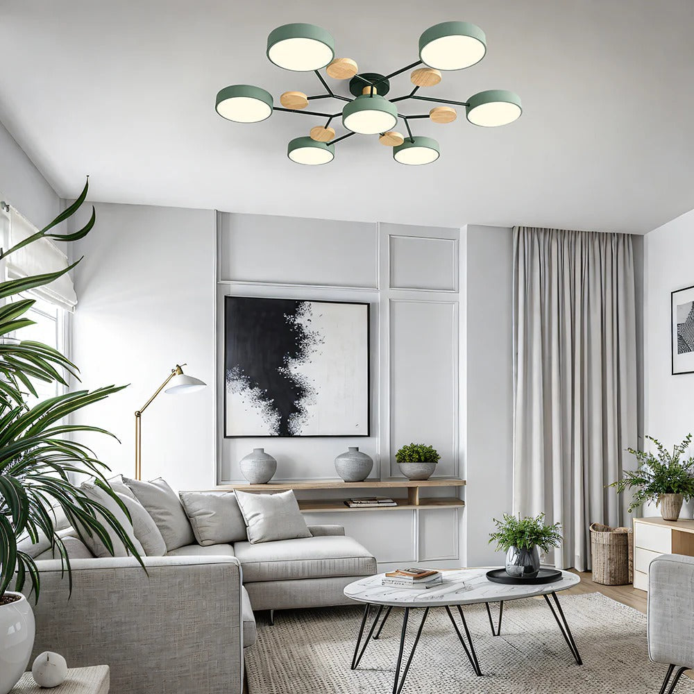 LED-plafondlamp met 4 tot 7 lampen en instelbare kleurtemperatuur