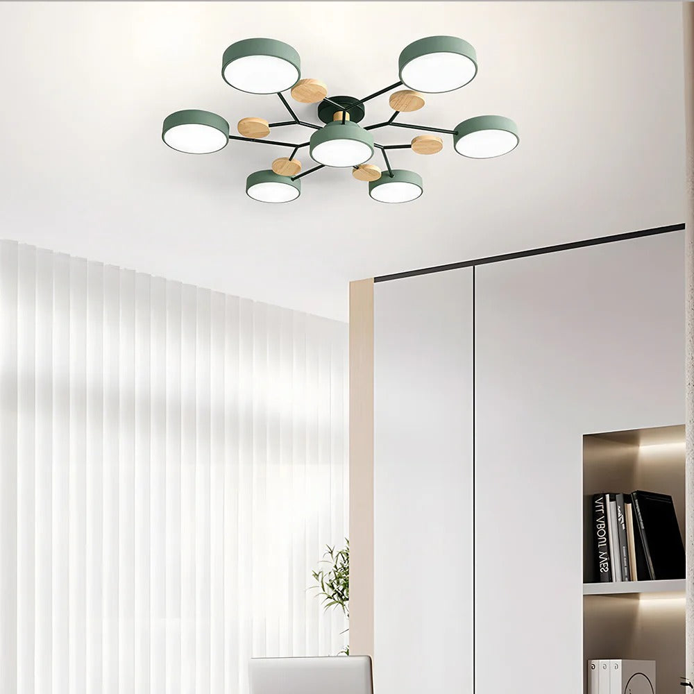 LED-plafondlamp met 4 tot 7 lampen en instelbare kleurtemperatuur