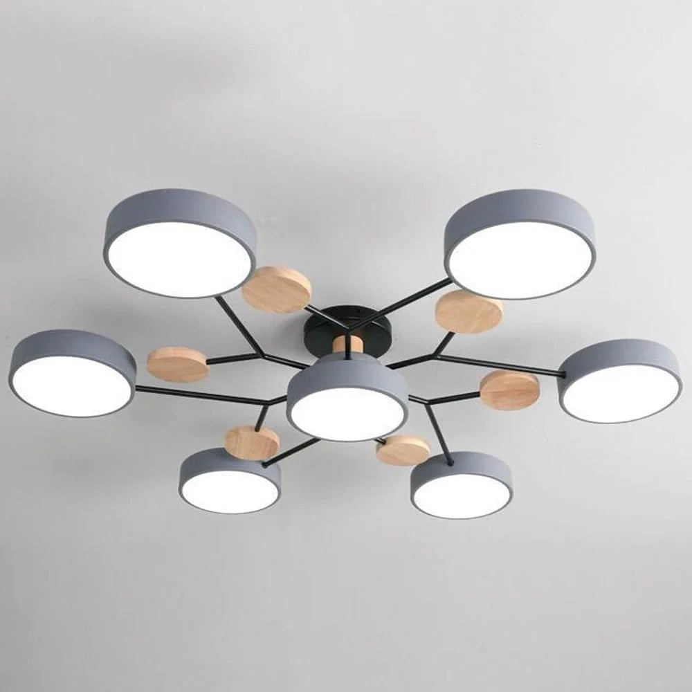 LED-plafondlamp met 4 tot 7 lampen en instelbare kleurtemperatuur