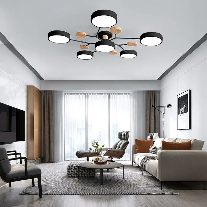 LED-plafondlamp met 4 tot 7 lampen en instelbare kleurtemperatuur