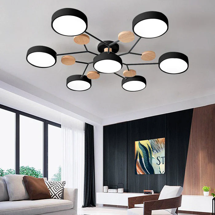LED-plafondlamp met 4 tot 7 lampen en instelbare kleurtemperatuur