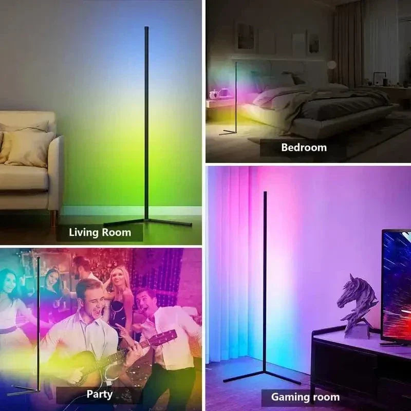 Dimbare RGB-hoeklamp met afstandsbediening en USB-voeding