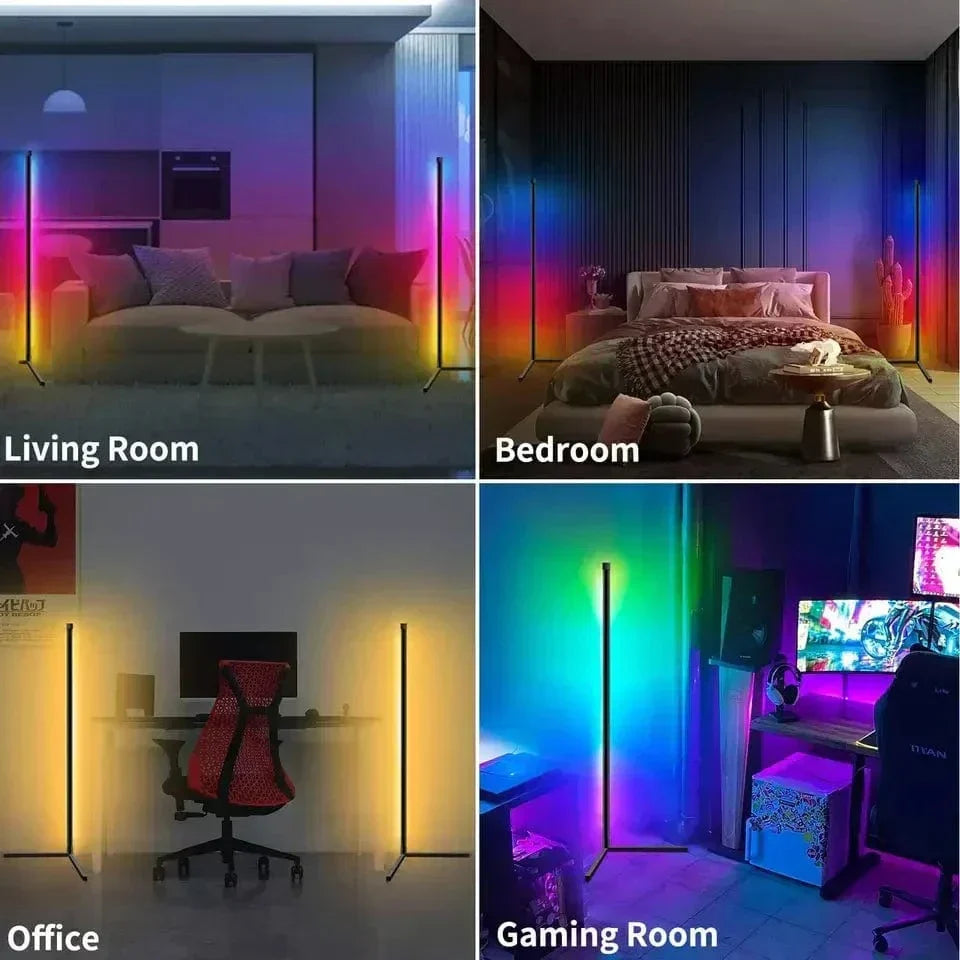 Dimbare RGB-hoeklamp met afstandsbediening en USB-voeding