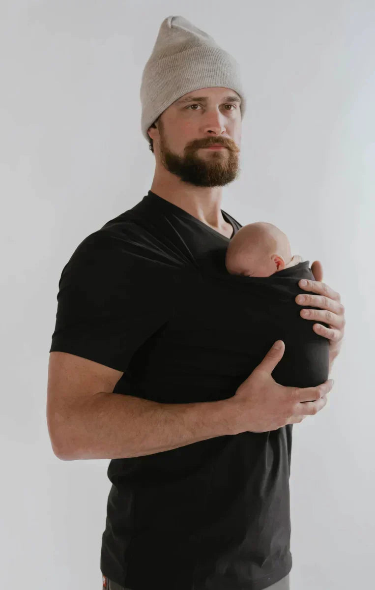 T-shirt avec poche de portage pour bébé · modèle maman ou papa