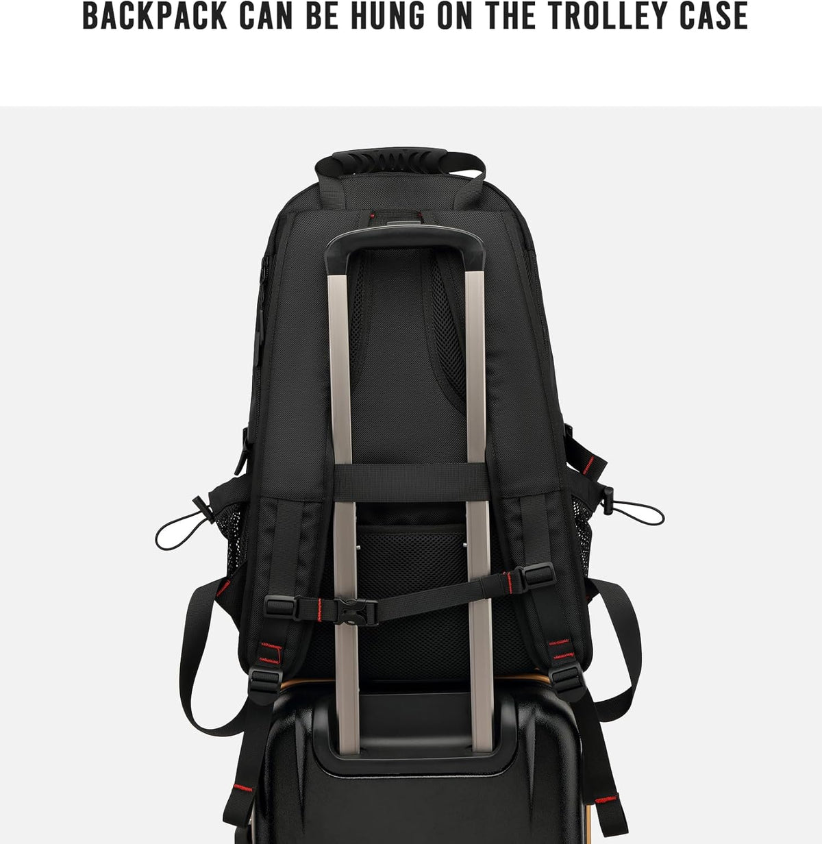 Sac à dos de voyage imperméable de 60 L pour ordinateur portable, avec port USB et compartiment à chaussures