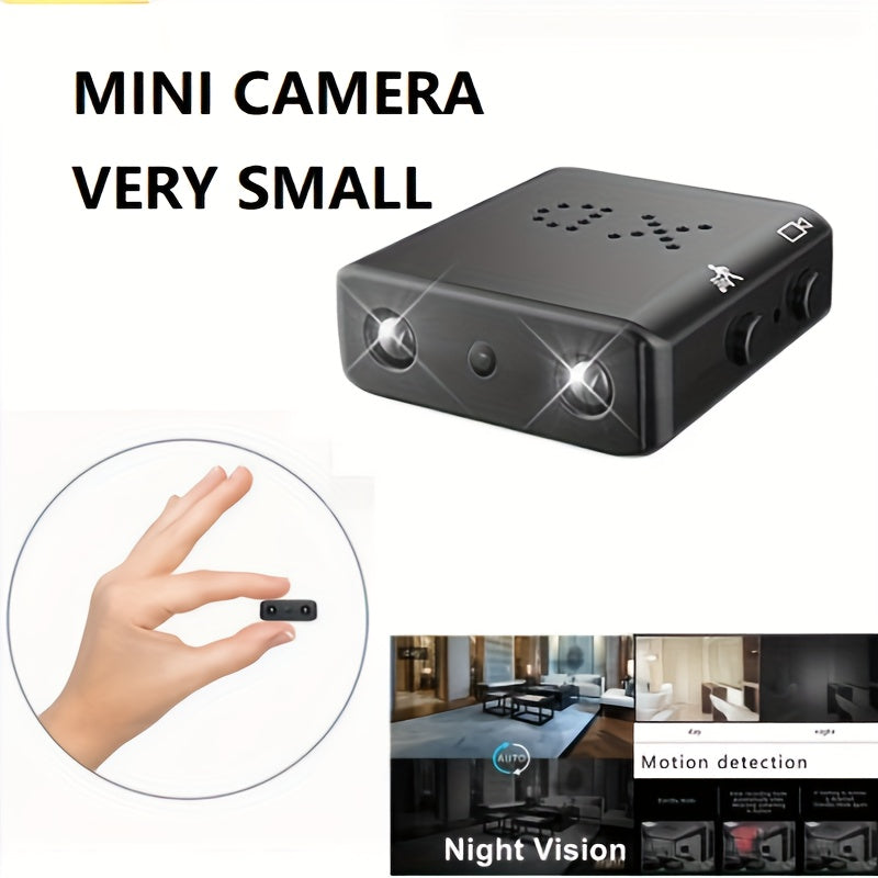 Mini Cámara Ultra-Compacta - Full HD | Visión Nocturna & Detección de Movimiento