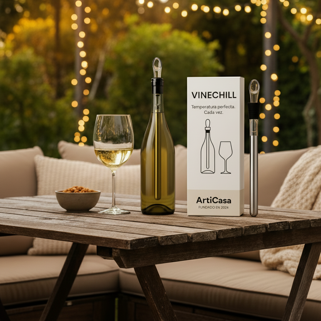VineChill™ | Enfriador y Aereador de Vino – Temperatura Perfecta Siempre 1+1 GRATIS