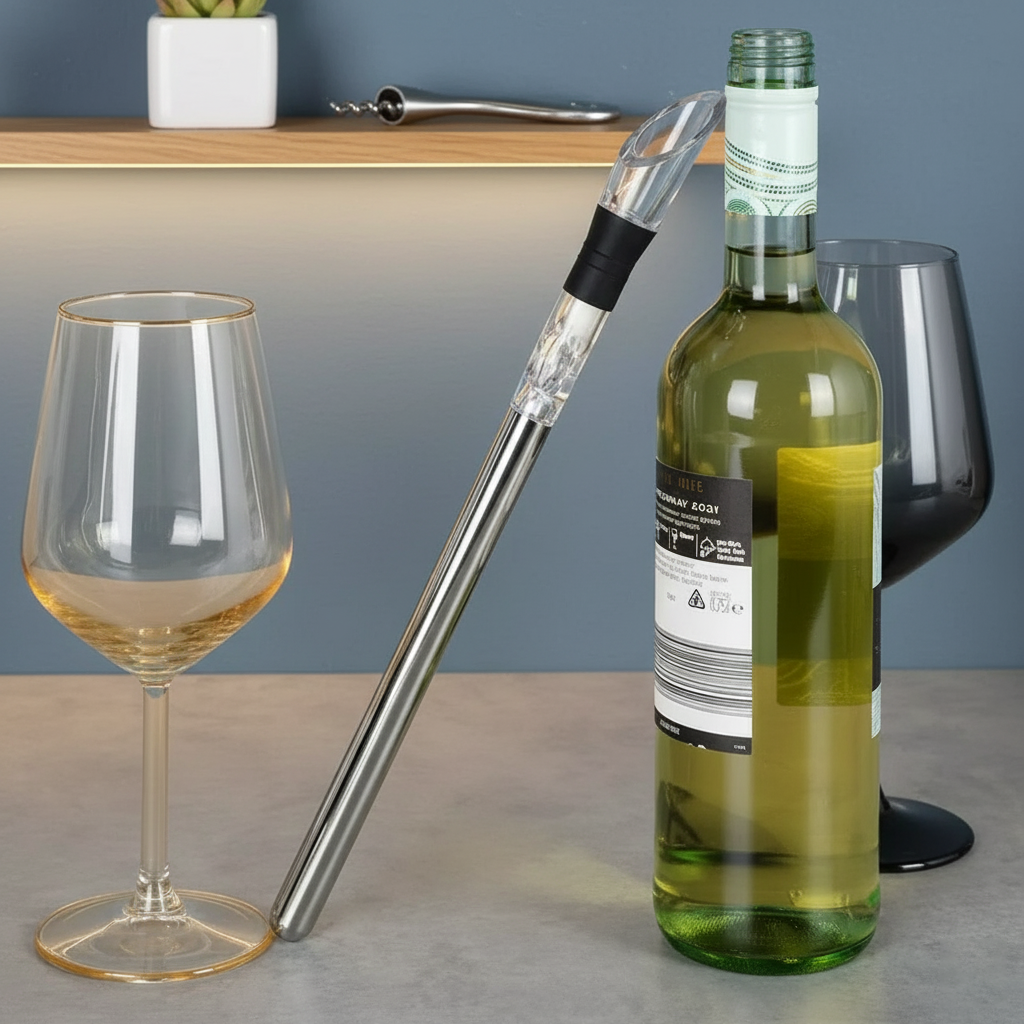 VineChill | Enfriador y Aereador de Vino – Temperatura Perfecta Siempre 1+1 GRATIS