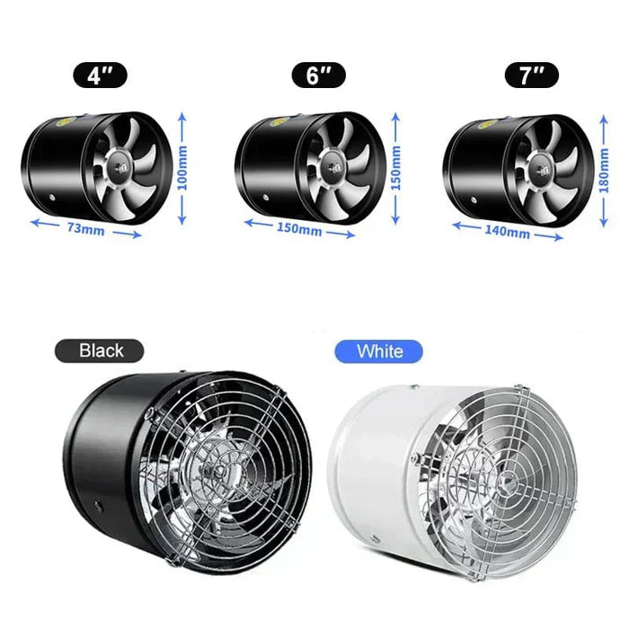 FanRapido Potente y Silencioso Extractor