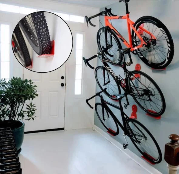 Horizontale muurbeugel voor fietsen met pedaalhaak