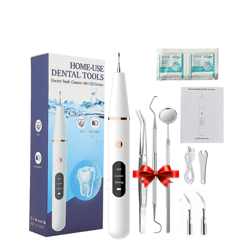 Limpiador Dental Ultrasónico Recargable de 38 kHz con Luz LED
