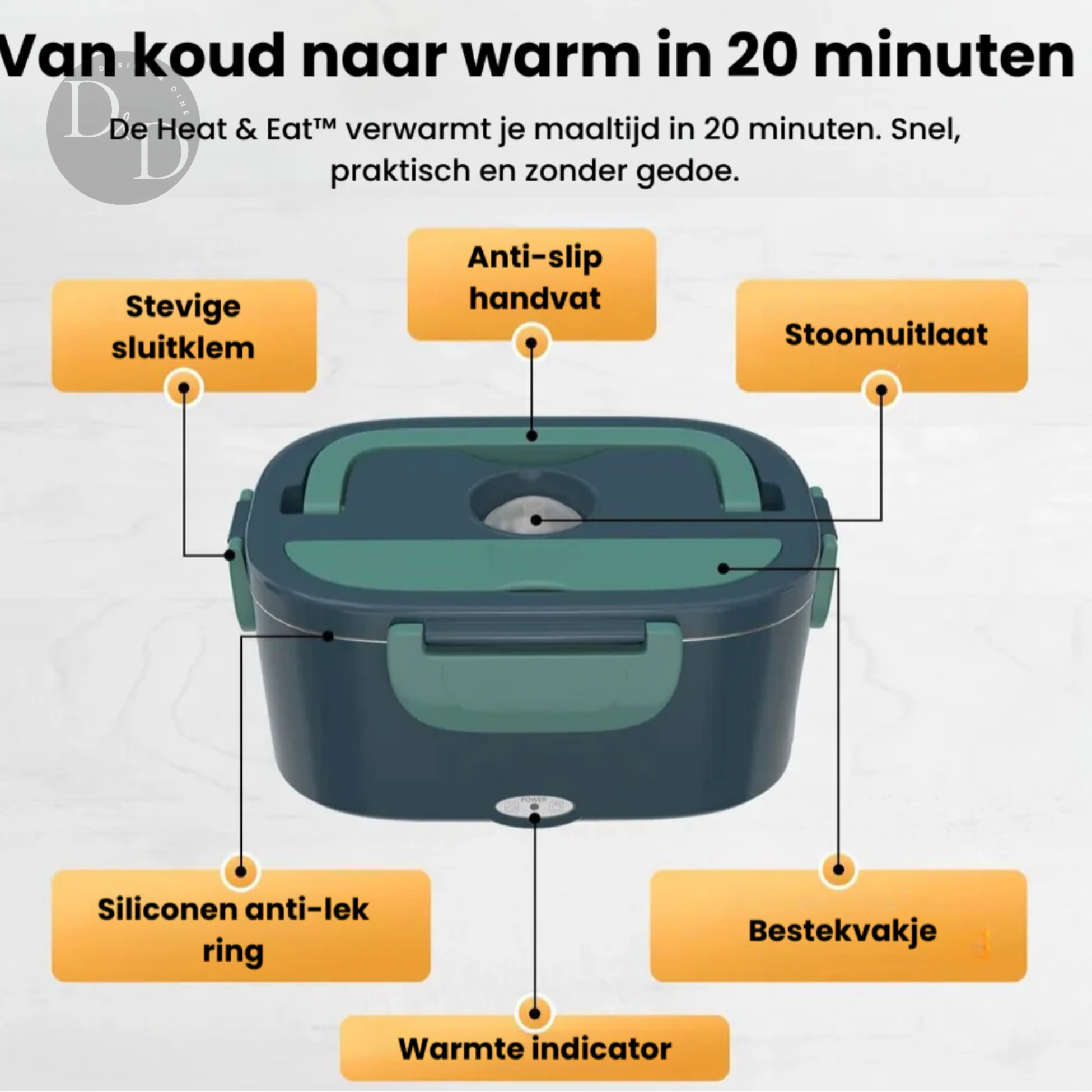 Calienta y Come - Lonchera eléctrica calefaccionada