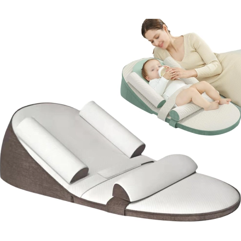 Cojín Posicionador para Bebé con Funda Lavable y Soportes Laterales